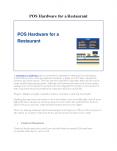 POS Hardware for a Restaurant PowerPoint PPT Presentation