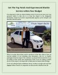 Get The Top Notch And Experienced Shuttle  Service within Your Budget PowerPoint PPT Presentation