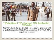 TEFL Institute | TEFL Courses | TEFL Certification | TEFL Jobs