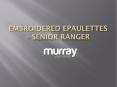 Embroidered Epaulettes – SENIOR RANGER (2)