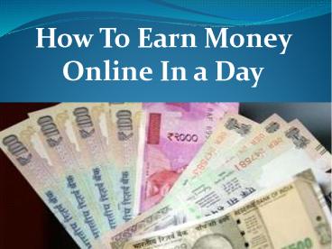 How to Make Money Online Without paying anything?