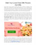 Wish Your Loved Ones With Flowers And Gifts