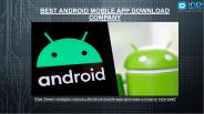 Which is the best iOS Mobile App Download Company