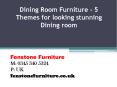 Dining Room Furniture - 5 Themes for looking stunning Dining room PowerPoint PPT Presentation