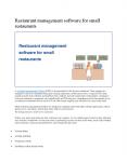 Restaurant management software for small restaurants PowerPoint PPT Presentation