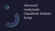 Readymade Classifieds Website Script