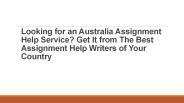 Australia Assignment Help Service