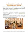 Top 4 Most Affordable Georgia Wedding Venues - WCWV PowerPoint PPT Presentation