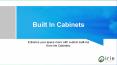 Built In Cabinets - Irie Cabinetry PowerPoint PPT Presentation