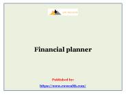 Financial planner