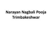 Narayan Nagbali Pooja Trimbakeshwar