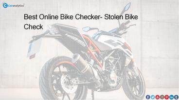 Is stolen bike check a part of free check?