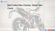 Is stolen bike check a part of free check?