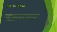 PRP in Dubai