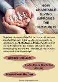 HOW CHARITABLE GIVING IMPROVES THE COMMUNITY PowerPoint PPT Presentation