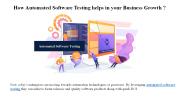 How Automated Software Testing helps in your Business Growth