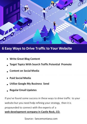 6 Easy Ways To Drive Traffic To Your Website