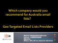 Australia business email list PowerPoint PPT Presentation