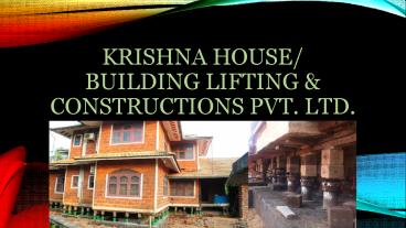 House Lifting Services in Thiruvananthapuram