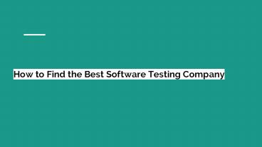 Software Testing Companies in Malaysia