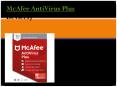 McAfee AntiVirus Plus (1 Year 3 Devices) PowerPoint PPT Presentation