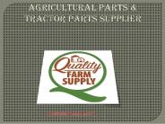 Agriculture And Tractor Parts Suppliers