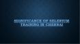 Significance of Selenium Training in Chennai PowerPoint PPT Presentation