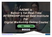 Best institute for digital marketing - AADME