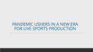 Live sports Production