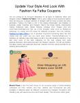 Update Your Style And Look With Fashion Ka Fatka Coupons