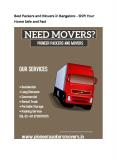 Best Packers and Movers in Bangalore - Shift Your Home Safe and Fast PowerPoint PPT Presentation