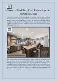 How to Find Top Real Estate Agent For Best Deals