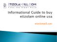 Informational Guide to buy etizolam online usa