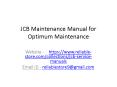 JCB Maintenance Manual PowerPoint PPT Presentation