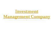 Investment Management Company - Risk Managers For Business