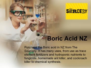 Boric Acid NZ
