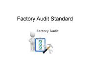 Factory Audit Standard