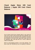 Check Apple Store Gift Card Balance | Apple Gift Card Check Balance