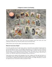 A Beginner’s Guide to Tarot Reading