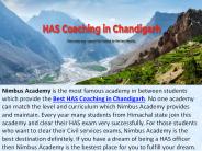 Best HAS Coaching in Chandigarh