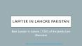 Best Divorce Lawyers in Lahore (2021) - Get Law Services of Divorce Suit By Lawyers PowerPoint PPT Presentation
