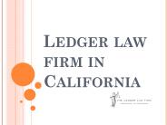 Ledger law firm in California