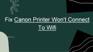 Solve Canon Printer Wifi Connectivity Error