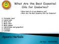 What Are the Best Essential Oils for Diabetes? PowerPoint PPT Presentation