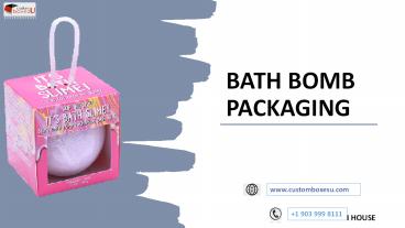 Bath bomb packaging with unique designs in Texas, USA
