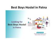Best Boys Hostel in Patna