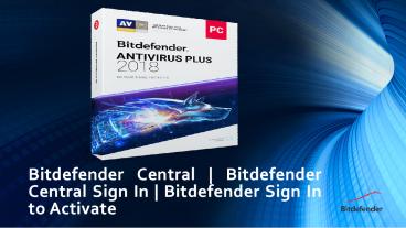 How to Activate Bitdefender Products?