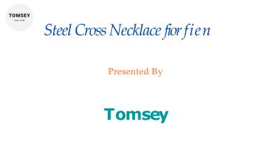 Steel Cross Necklace for Men