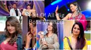 List Of All Big Boss Winners