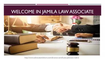 Get Divorce Certificate Form Union Council Legally By Best Law Services